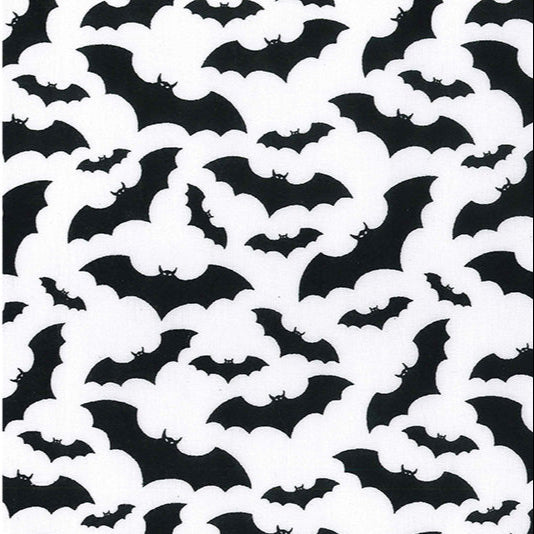 Oddies - Bats on White Polycotton