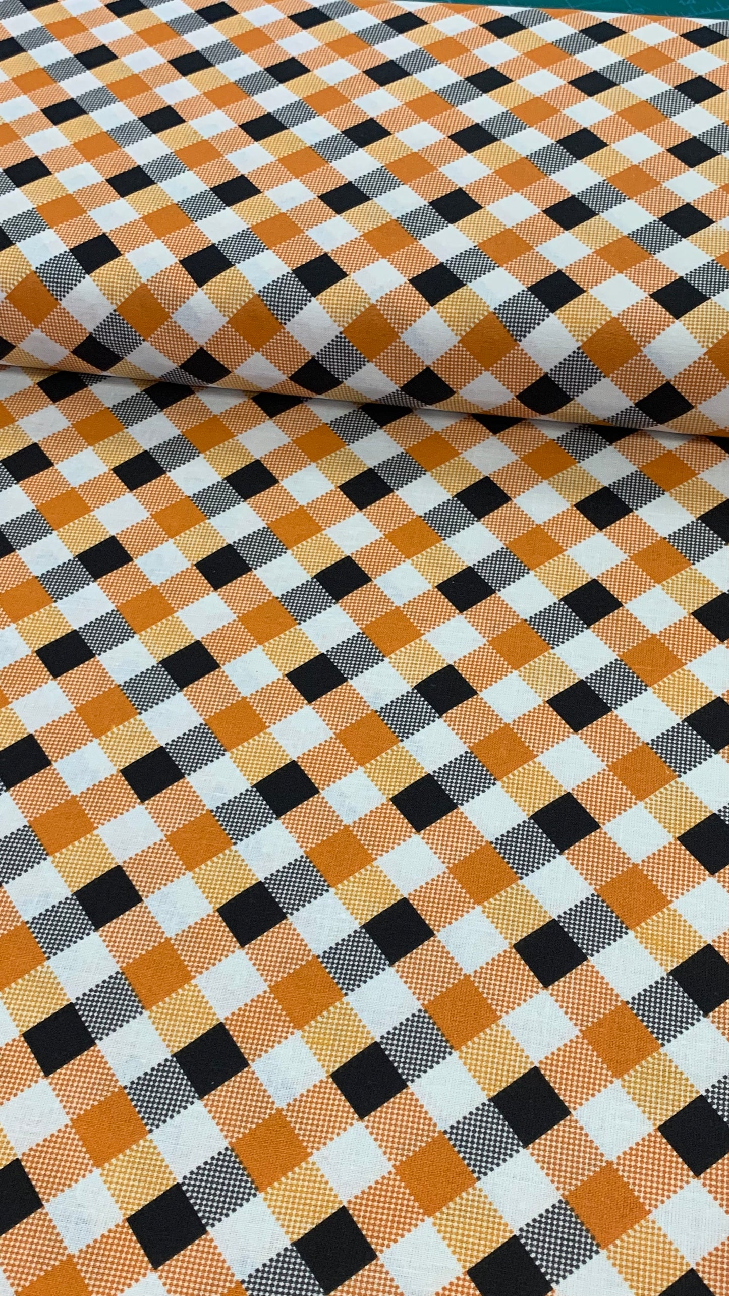 Halloween Checkboard - Orange