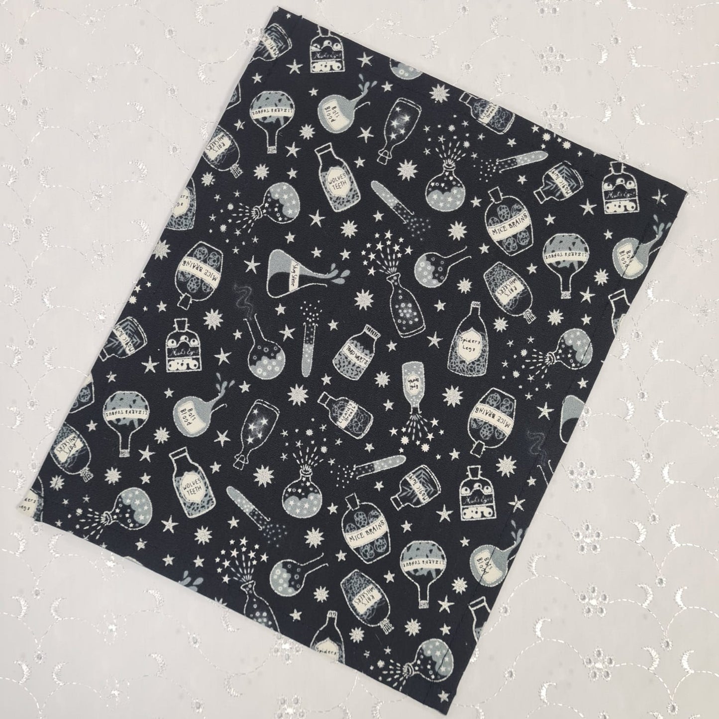 8x10 Vinyl Fronted Project Bag - Spooky Potions with Checker Trim