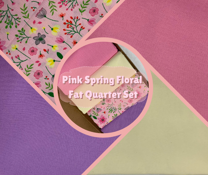 Pink Spring Floral Fat Quarter Set