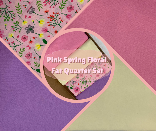 Pink Spring Floral Fat Quarter Set