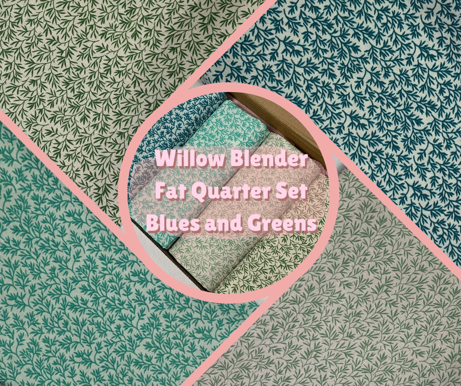 Willow Blender Fat Quarter Set - Blues and Greens