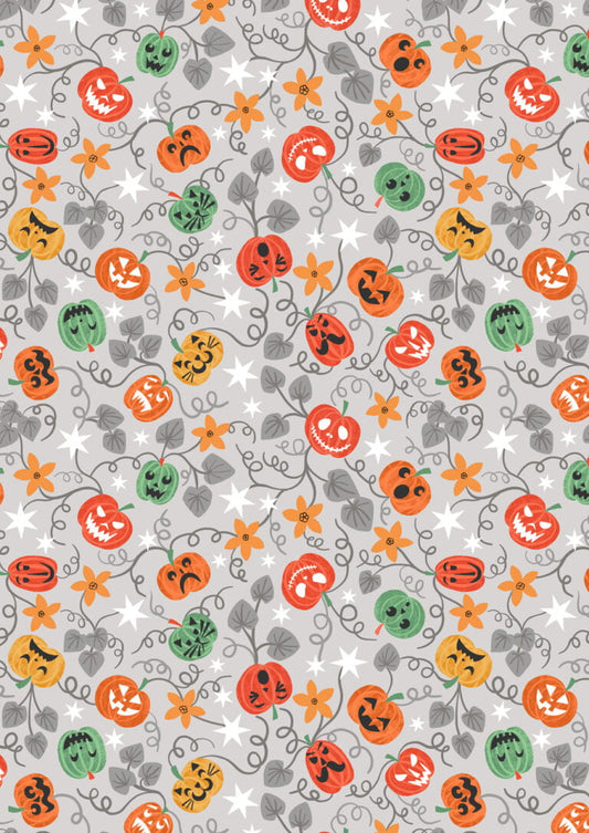 Lewis & Irene - Spooky Pumpkins on Grey