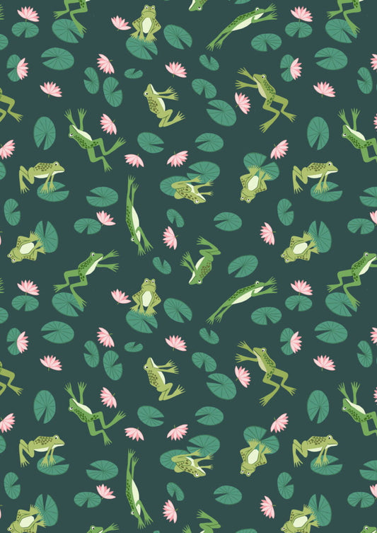 Lewis & Irene - On The lake - Frogs On Dark Green