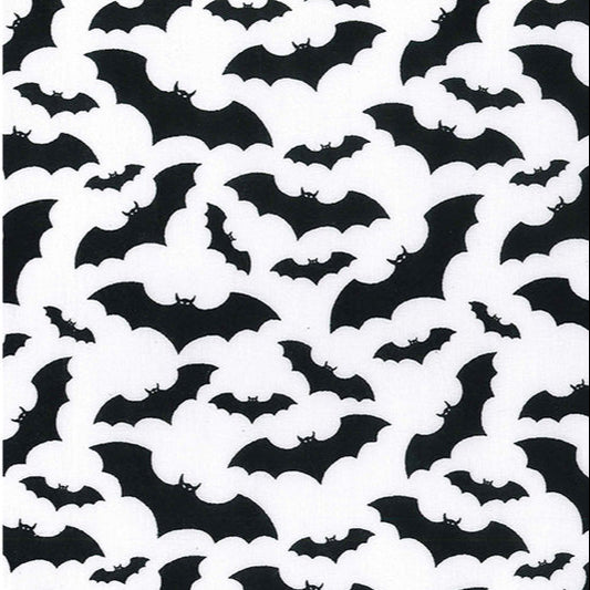 Oddies - Bats on White Polycotton
