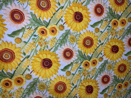 Fabric Freedom - Faux Embroidery Sunflowers