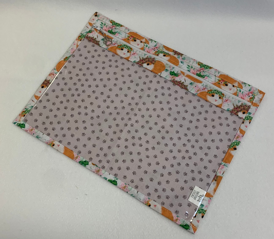 13x10 Vinyl Fronted Project Bag - Guinea Pigs