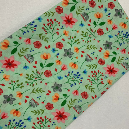 Green Spring Floral Fat Quarter Set