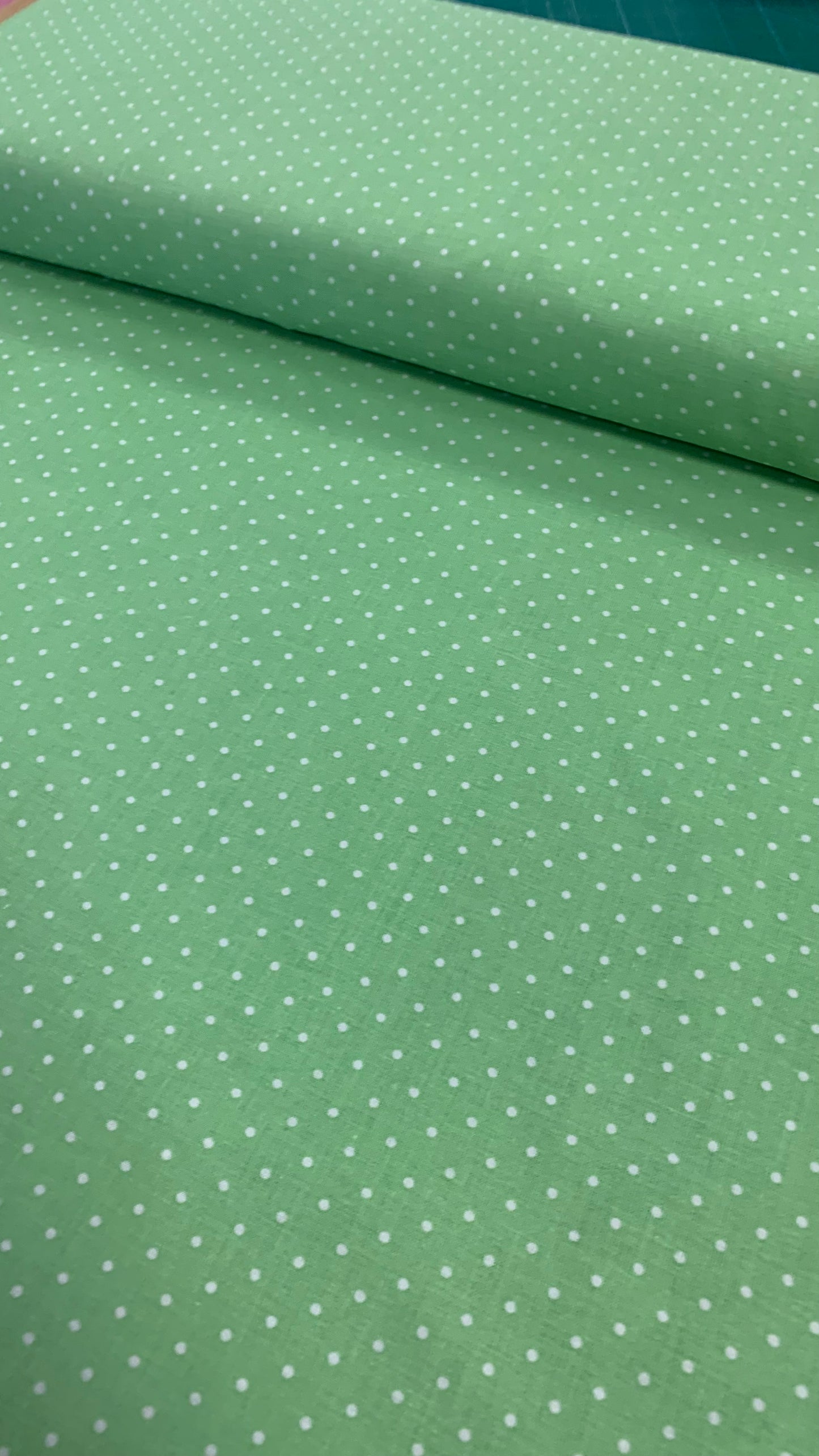 Green Polka Dots