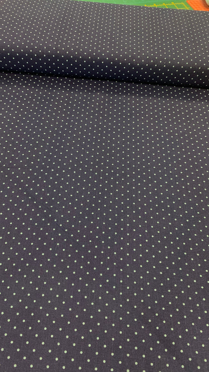 Navy Polka Dots