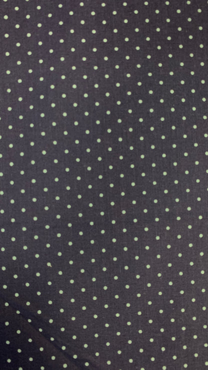 Navy Polka Dots