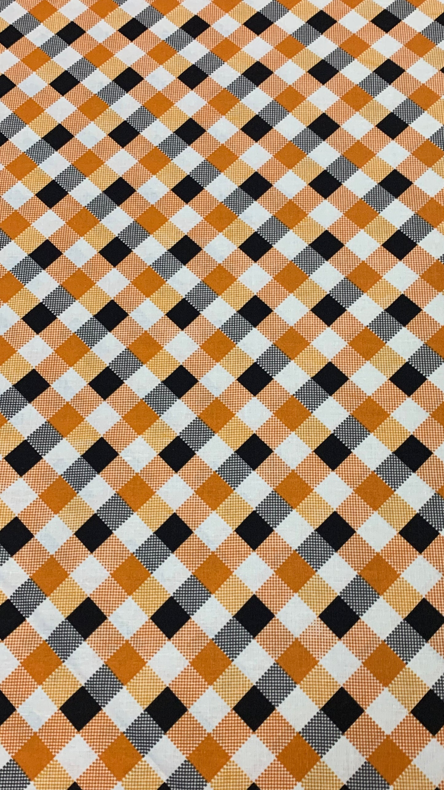 Halloween Checkboard - Orange