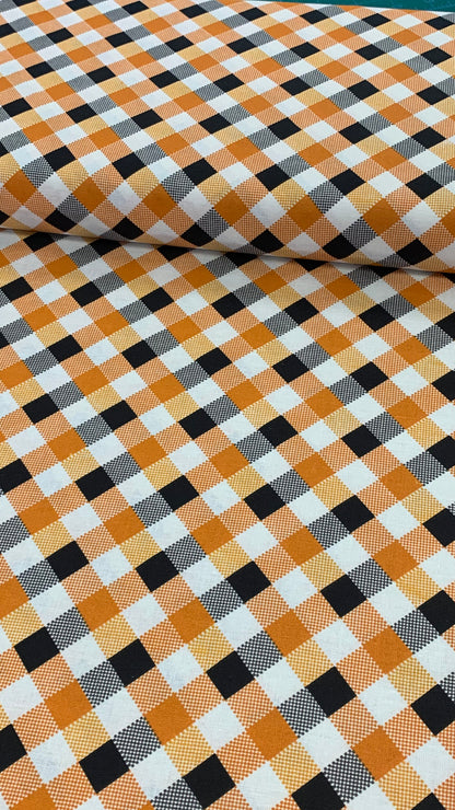 Halloween Checkboard - Orange