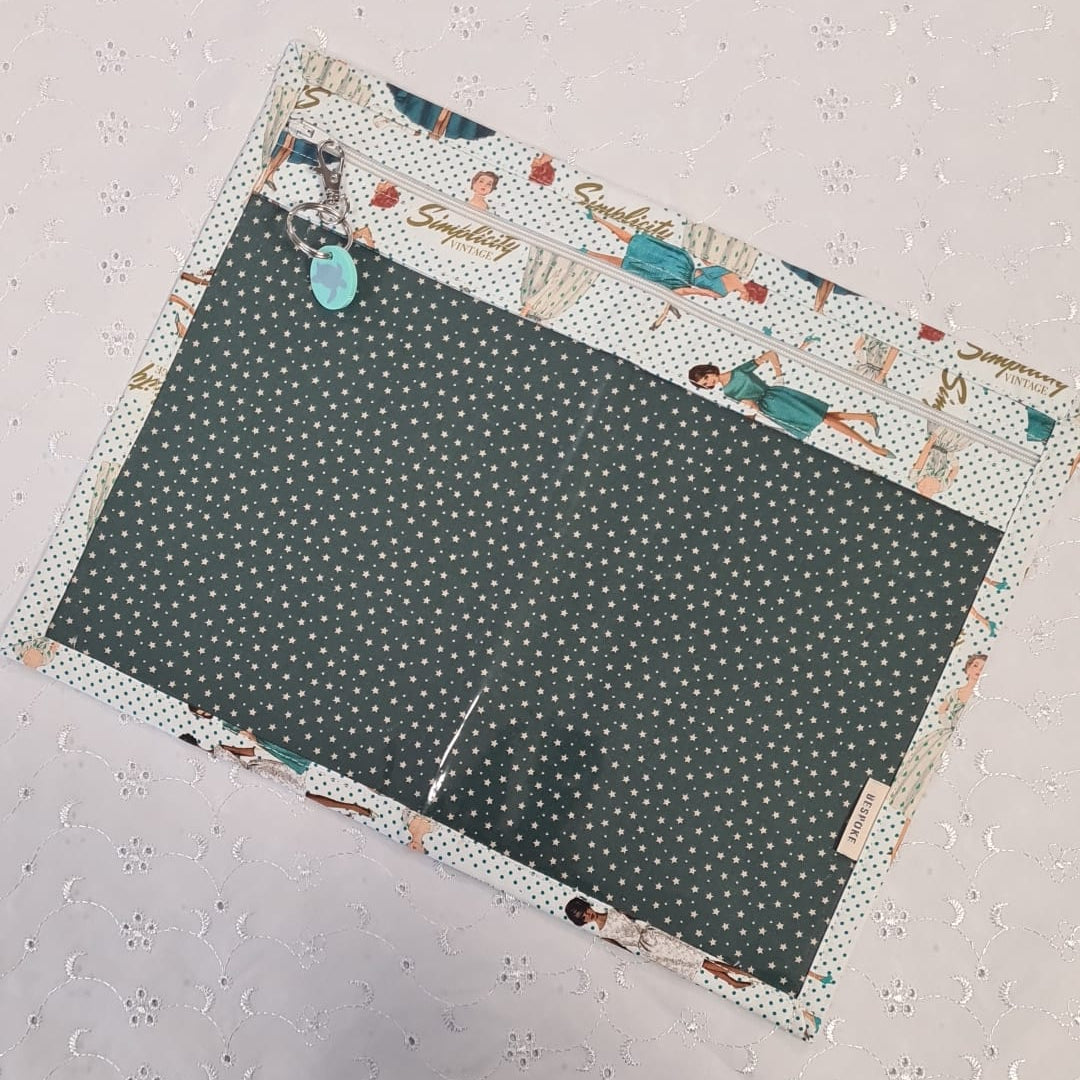 13x10 Vinyl Fronted Project Bag - Simplicity Vintage