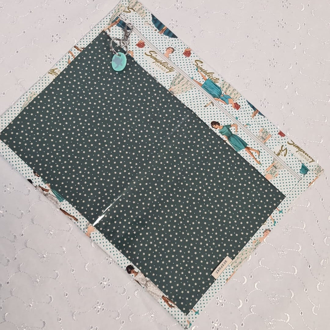 13x10 Vinyl Fronted Project Bag - Simplicity Vintage