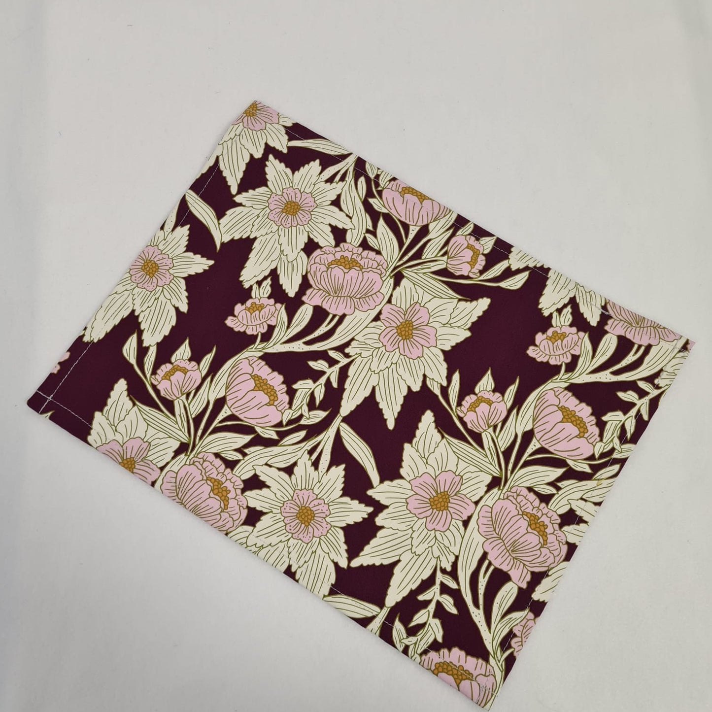 13x10 Vinyl Fronted Project Bag - Purple Floral