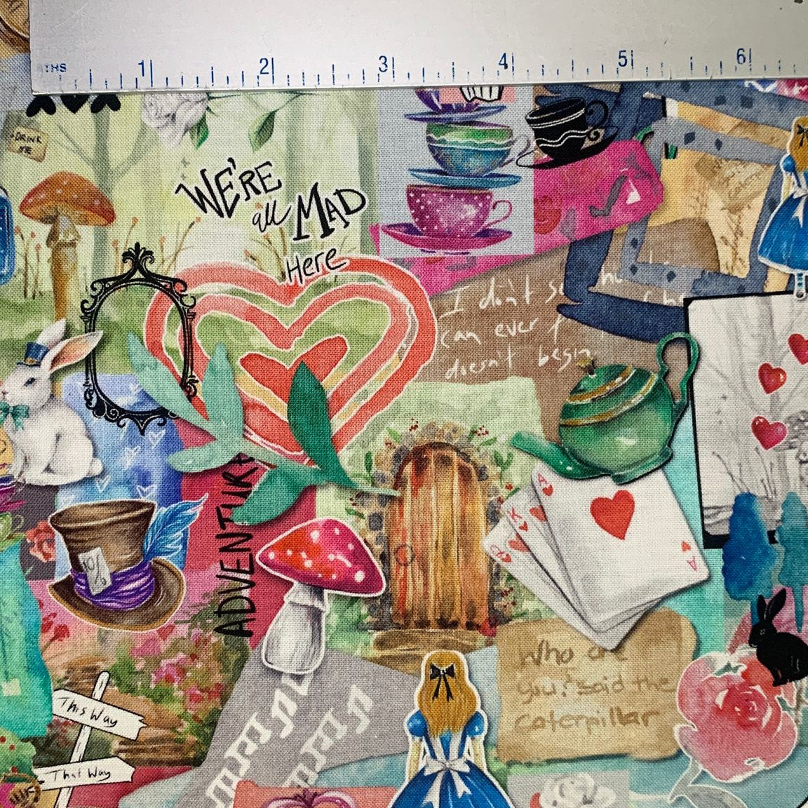 Alice in Wonderland - Tea Party Collage